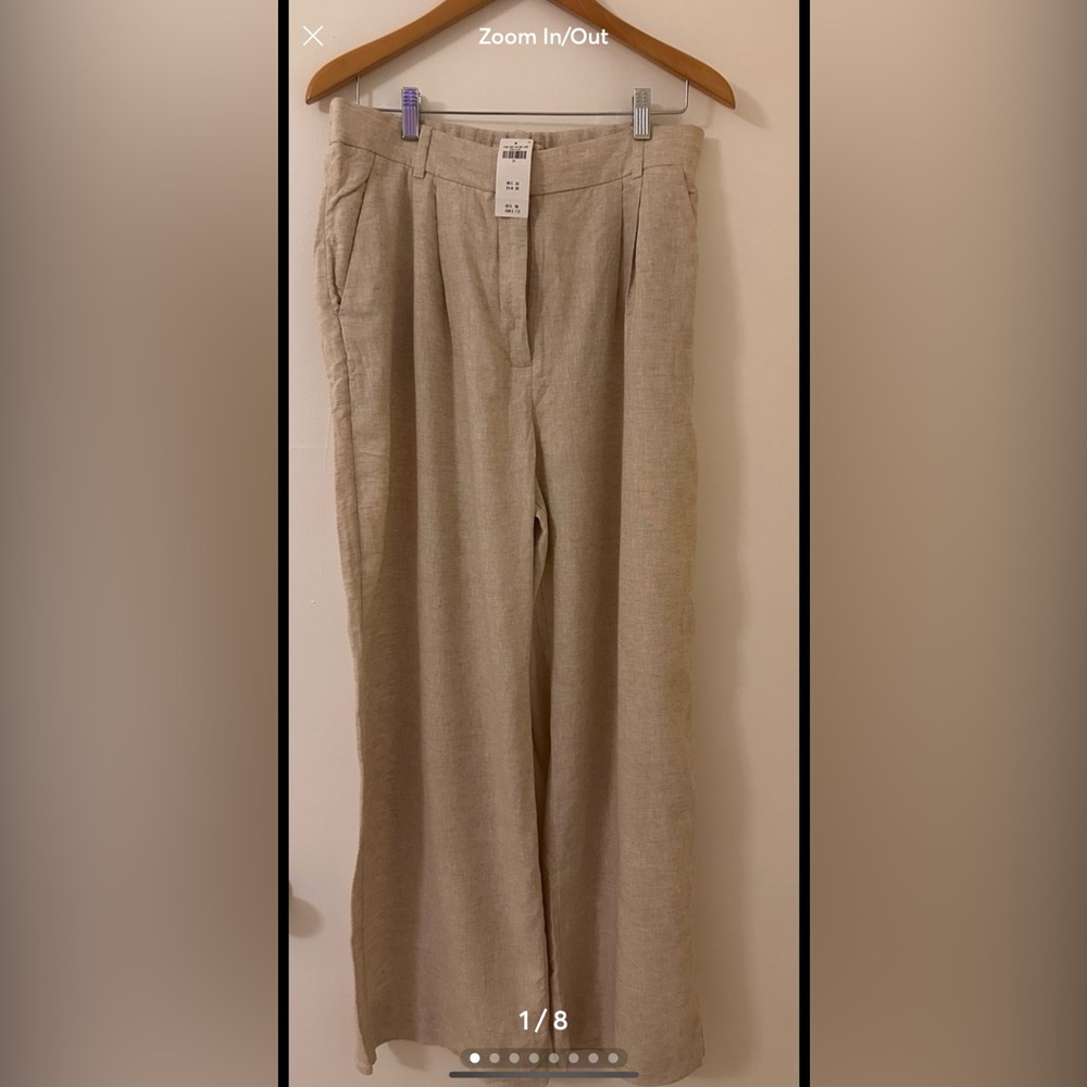 Abercrombie and Fitch Women’s Linen Wide Leg Pants